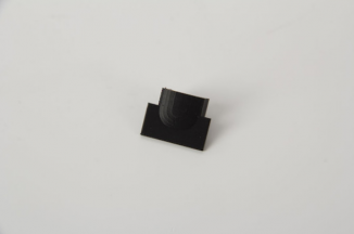 Заглушка для врізного профіля LED чорна