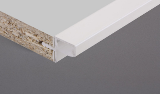 Профіль для фасадів без ручок (ФБР) в верхній модуль під LED-підсвітку L=5950мм білий