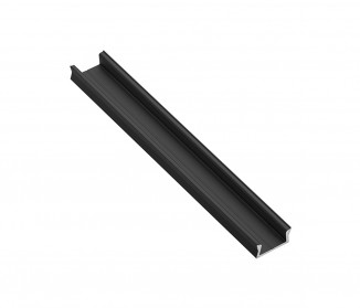 Профиль для Led стрічки накладний+лінза чорний (3м)