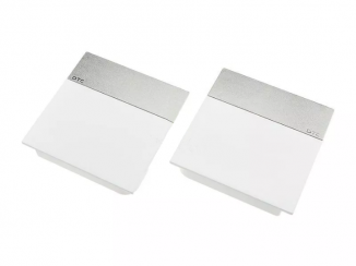 Накладки ліфта підйомного SQ біла смуга матовий нікель SQJS01C комплект ліва права DTC