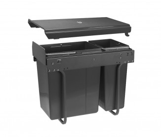 Сегрегатор GTV для кухонних шаф 300 мм 20*10л графіт (PB-45-002010-60A)