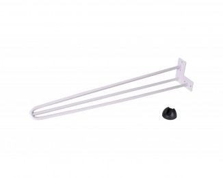 Нога прутова з підніжкою Н=710ММ (біла)