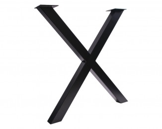 Опора H-710мм Х-подібна Чорна