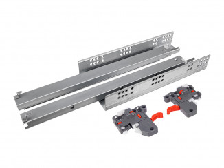 Направляючі прихованого монтажу повного висунення з дотягувачем CLIP 3D GIFF PRIME (19 ММ) L=500