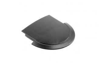 Заглушка LED профіля врізного чорна (PA-ZASGLAX-20М)