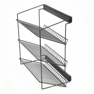 Полиця для взуття бокова трьохрівнева W-3318 P68 Nomet