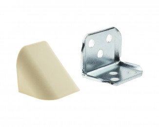 Кутик подвійний метал/пластик крем (ваниль)