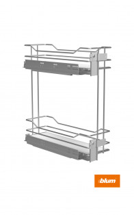 Кош карго 200/2 боковий PRESTIGE  хром ЛІВИЙ пов.вис з дотяг  Blum (W-2313C-200L.G2)