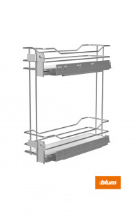 Кош карго 200/2 боковий PRESTIGE  хром ПРАВИЙ пов.вис з дотяг Blum (W-2313C-200P.G2)