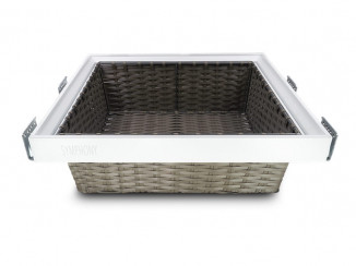 Кош ротанговий 900мм білий SYMPHONY  (WB-661-900 P1)