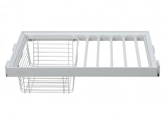 Вішак для штанів + корзина 900мм білий SYMPHONY  (WB-663-900 P1)