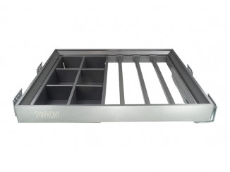 Вішак для штанів + органайзер 900мм антрацит SYMPHONY (WB-664-900 P35)