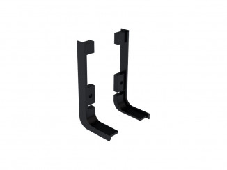 Закінчення профіля L-образний GOLA Virno Style чорний (ПАРА )119652