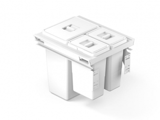 Смітник Рама 50 + мусорні баки (24л+8л+8л) білий (PKK-1650 P1)