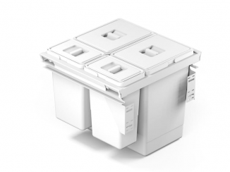 Смітник Рама 60 + мусорні баки (24л+24л+8л+8л) білий (PKK-1660 P1)