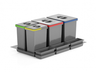 Смітник в ящик 800мм ATM (2*15л+2*7л) (WS-500 T32) 39129