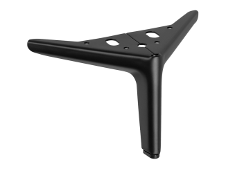 Ніжка нерегульована вигнута GIFF Justine H=120 чорний матовий