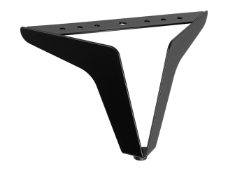 Ніжка нерегульована вигнута GIFF Letton H=130 чорний матовий