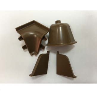 Закінчення плінтуса Рейхау коричневе 118 праве