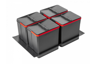 Контейнер для сортування AxiSpace ширина ящика 800мм, 4х15л (PB-AS-800-4x15L)