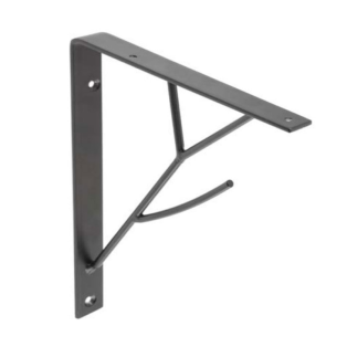 Тримач для полиці TREE, 20x17см, чорний мат