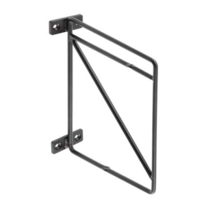 Тримач для полиці ROD, 21x17см, чорний мат (PP-ROD-20M)