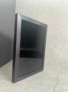 Фасад алюмінієвий профіль D1 чорний браш