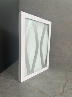 Фасад алюмінієвий профіль D1 білий глянець