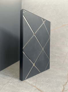 Фасад алюмінієвий профіль D11 чорний браш