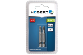 Набір біт PZ1, 50мм сталь S2, 2шт HOGERT (HT1S318)