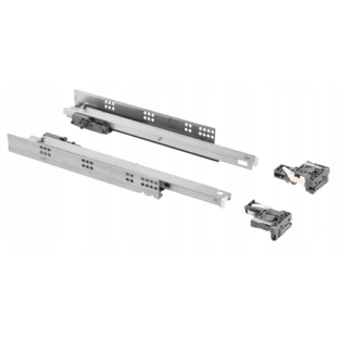 Направляюча MODERN SLIDE прих.монтаж пов/вис L=450(16-18мм)3D PUSH TO OPEN 35кг(PB-3D0FPO18-450-PRO)