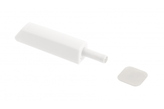 Відбійник GTV SALTO NOVA накладний короткий магніт, білий (AM-SVN-KR-MG-10)