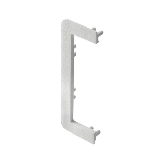 Заглушка для профілю С, неповна, система без ручок VELLO з функцією LED, срібна