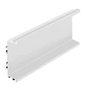Профіль алюмінієвий, система без ручок VELLO з функцією LED, С, білий, L=4,10 м (PA-VELLO-С4M-10)
