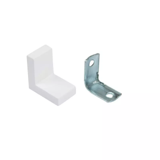 Кутик одинарний метал/пластик білий Z-03 (100 шт)