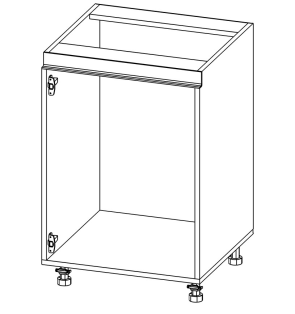 НГ02_1_Г_БФ Модуль нижній без полиць 600*900*560