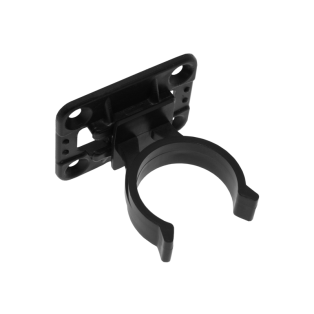 Скоба для кріплення цоколя ДСП під шуруп ,з двох частин  чорна