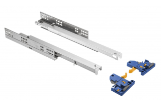 Направляючі прихованого монтажу повний висув з дотягом Modern Slide GTV L=550мм PB-3D0SHX18-550-H