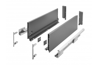Висувний ящик AXIS PRO L=350мм, Н=167 Антрацит (PB-AXISPRO-KPL350C)