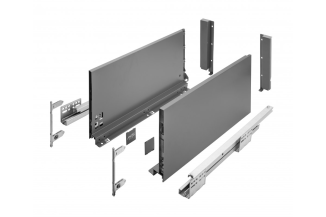 Висувний ящик AXIS PRO L=450мм, Н=199 Антрацит (PB-AXISPRO-KPL450D)