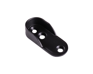 Тримач труби-скалки овальний торцевий чорний