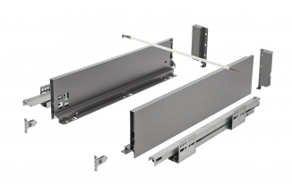 Висувний ящик AXIS PRO Push to Open L=300мм, Н=116 Антрацит (PB-AXISPRO-P2O-KPL300B)