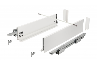 Висувний ящик AXIS PRO Push to Open L=350мм, Н=116 Білий (PB-AXISPRO-P2O-KPL350B1)