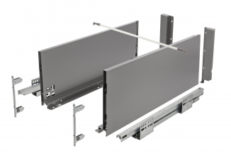 Висувний ящик AXIS PRO Push to Open L=350мм, Н=167 Антрацит (PB-AXISPRO-P2O-KPL350C)