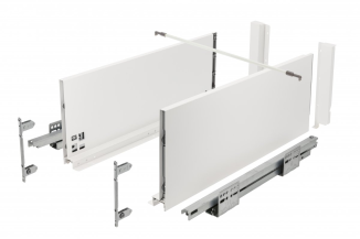Висувний ящик AXIS PRO Push to Open L=400мм, Н=167 Білий (PB-AXISPRO-P2O-KPL400C1)