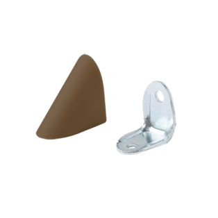 Кутик одинарний метал/пластик дуб рустікаль Z-02 (80шт)