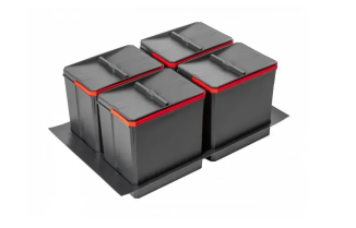 Контейнерна система AxiSpace Graphene шир.700, глибина 500/550мм 4*15л, 2*7л (PB-AS-700-4X15L)