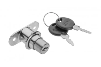 Замок кнопковий для розсувних дверей 105 хром GTV/ ZZ-B0-105-01-S