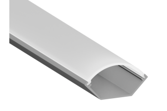 Профиль для Led ленты кутовой Premium (с линзой), СЕРЕБРО (2м)