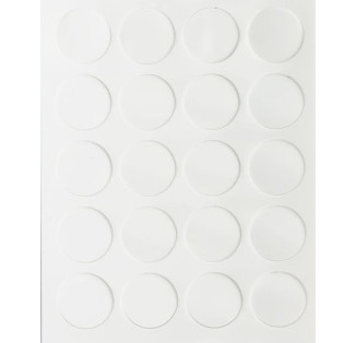 Заглушка самоклеюча білий глянець 590